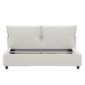 Gestoffeerd bed Fanna Stof Linea: Beige - 160 x 200cm - Wenge