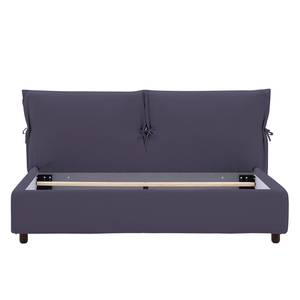 Polsterbett Fanna Stoff Linea: Violett - 160 x 200cm - Wenge