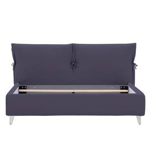 Polsterbett Fanna Stoff Linea: Violett - 160 x 200cm - Edelstahl