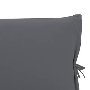 Gestoffeerd bed Fanna Stof Pamea: Antraciet - 90 x 200cm - Roestvrij staal