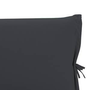 Lit rembourré Fanna Tissu Linea : Anthracite - 90 x 200cm - Acier inoxydable