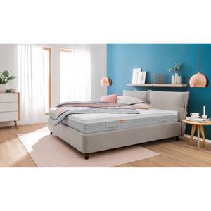 Gestoffeerd bed Fanna Stof Pamea: Beige - 90 x 200cm - Wenge