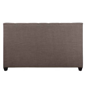 Gestoffeerd bed Grand geweven stof - Stof Frea: Grijs-Bruin II - 140 x 200cm