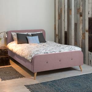 Gestoffeerd bed Klink geweven stof - Oud pink - 140 x 200cm