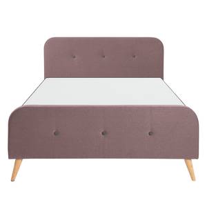 Gestoffeerd bed Klink geweven stof - Oud pink - 180 x 200cm