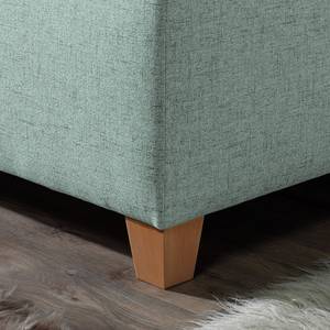 Letto imbottito Kolbäck Grigio menta - 100 x 200cm - Con rete a doghe