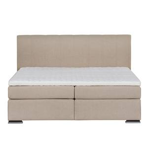 Boxspring Lamis Aardekleurig - 140 x 200cm - H2 zacht - Koudschuimtopper