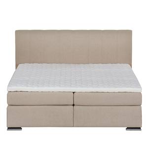 Boxspring Lamis Aardekleurig - 140 x 200cm - H2 zacht - Koudschuimtopper