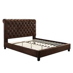 Gestoffeerd bed Lyons (incl. lattenbodem microvezel - 140 x 200cm