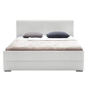 Gestoffeerd bed Magic kunstleer - Wit - 140 x 200cm