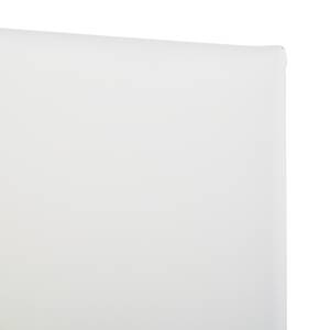 Lit capitonné Naomi (sommier et matelas) Imitation cuir - Blanc - 180 x 200cm