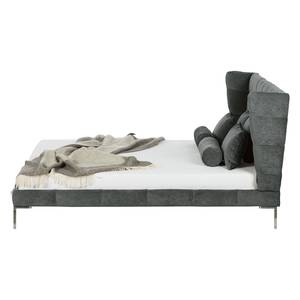 Gestoffeerd bed Neo fluweel Antraciet - 160 x 200cm