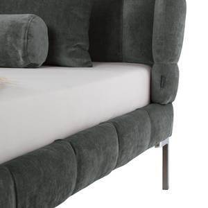 Gestoffeerd bed Neo fluweel Antraciet - 180 x 200cm