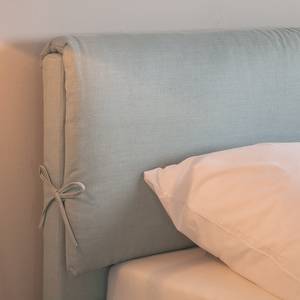 Gestoffeerd bed Noche geweven stof - Pastelblauw - 180 x 200cm