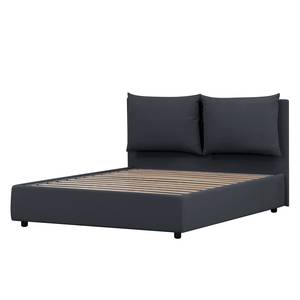 Gestoffeerd bed Noemi (incl. opbergruimte- - Stof Valona: Antraciet - 160 x 200cm