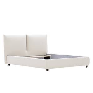 Gestoffeerd bed Olsborg Stof Pamea: Crèmekleurig - 140 x 200cm