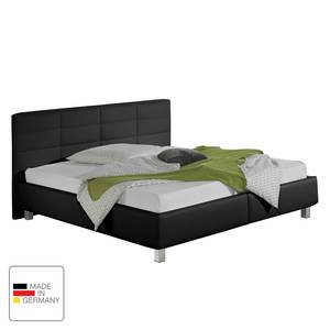 Gestoffeerd bed Parsberg II kunstleer - Zwart - 180 x 200cm