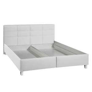 Gestoffeerd bed Parsberg II kunstleer - Wit - 200 x 200cm