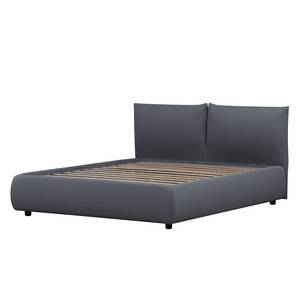 Gestoffeerd bed Ponte (incl. opbergruimte- - Stof Valona: Grijs - 140 x 200cm