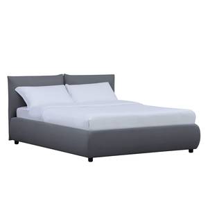 Gestoffeerd bed Ponte (incl. opbergruimte- - Stof Valona: Grijs - 180 x 200cm