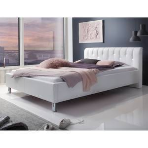 Gestoffeerd bed Rapido kunstleer - Wit - 180 x 200cm