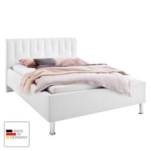 Gestoffeerd bed Rapido kunstleer - Wit - 120 x 200cm