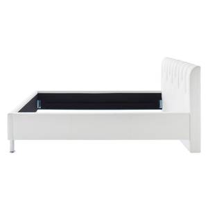 Gestoffeerd bed Rapido kunstleer - Wit - 140 x 200cm