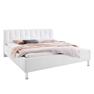 Gestoffeerd bed Rapido kunstleer - Wit - 160 x 200cm