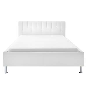 Gestoffeerd bed Rapido kunstleer - Wit - 160 x 200cm