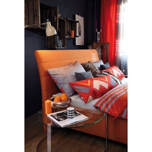 Polsterbett Soft Line Webstoff Stoff TIM: 3 orange - 140 x 200cm