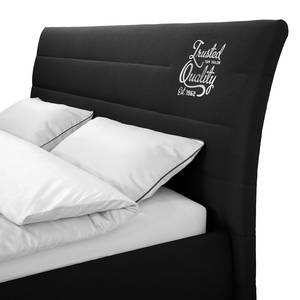 Gestoffeerd bed Soft Line - geweven stof Stof TIM: 10 softblack - 180 x 200cm
