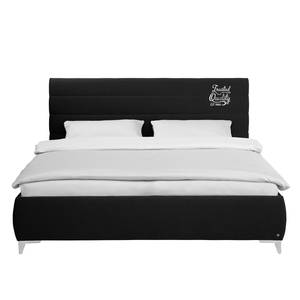 Gestoffeerd bed Soft Line - geweven stof Stof TIM: 10 softblack - 200 x 200cm