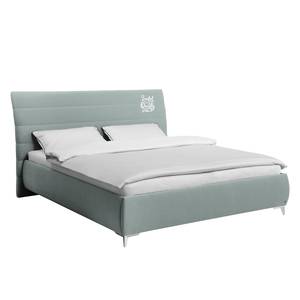 Gestoffeerd bed Soft Line - geweven stof Stof TIM: 18 steel - 180 x 200cm
