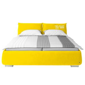Gestoffeerd bed Soft Pillow geweven stof - Goud - 140 x 200cm - Zonder matras