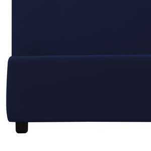 Gestoffeerd bed Tiberio (incl. opbergruimte- - Stof Valona: Donkerblauw - 160 x 200cm