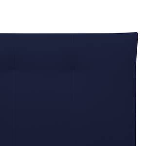 Lit rembourré Tiberio (avec coffre- Tissu Valona : Bleu foncé - 180 x 200cm