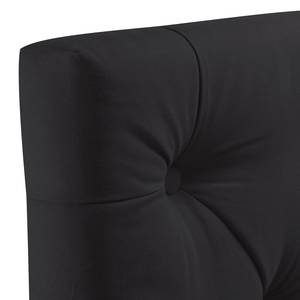 Lit rembourré Tilia I Tissu - Tissu Floreana : Anthracite - 140 x 200cm - Forme en T