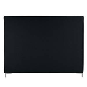 Lit rembourré Tilia I Tissu - Tissu Floreana : Noir - 160 x 200cm - Forme en T