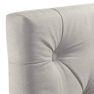 Lit rembourré Tilia II Tissu - Tissu Naya : Gris-Beige - 140 x 200cm - Forme en T