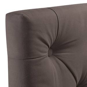 Lit rembourré Tilia II Tissu - Tissu Naya : Marron - 160 x 200cm - Forme en T