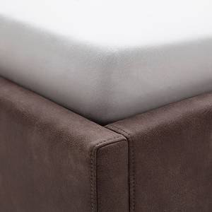 Lit capitonné Venise Microfibre - Marron