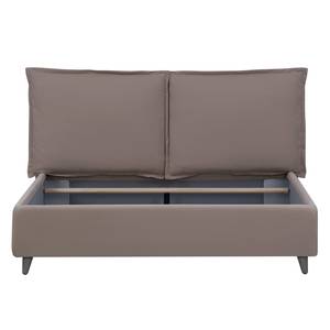 Gestoffeerd bed Versa I Stof Valona: Beige - 140 x 200cm - Geen opbergruimte - Grijs