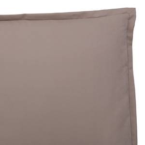 Gestoffeerd bed Versa I Stof Valona: Beige - 140 x 200cm - Geen opbergruimte - Grijs