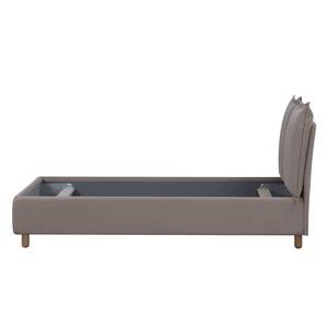 Gestoffeerd bed Versa I Stof Valona: Beige - 140 x 200cm - Geen opbergruimte - Lichtbruin