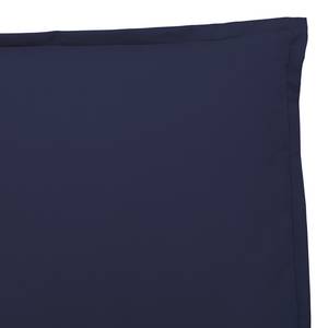 Gestoffeerd bed Versa I Stof Valona: Donkerblauw - 140 x 200cm - 1 opbergruimte - Grijs