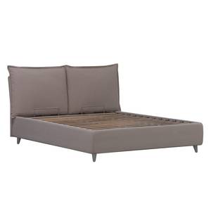 Polsterbett Versa I Stoff Valona: Beige - 180 x 200cm - 1 Bettkasten - Grau