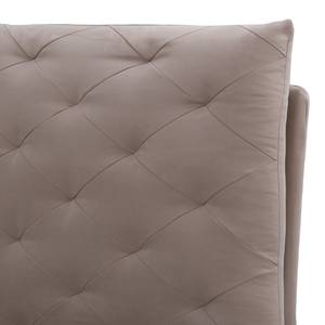 Lit rembourré Versa II Tissu Valona : Beige - 140 x 200cm - Pas de tiroir de lit - Gris