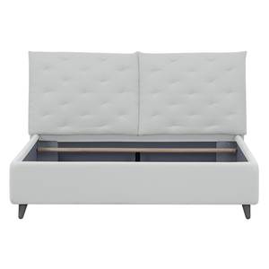 Gestoffeerd bed Versa II Stof Valona: Crèmekleurig - 160 x 200cm - 1 opbergruimte - Grijs