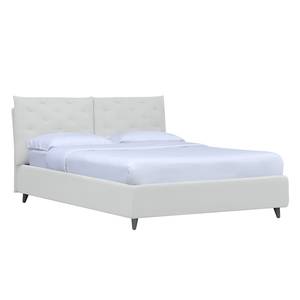 Gestoffeerd bed Versa II Stof Valona: Crèmekleurig - 160 x 200cm - 1 opbergruimte - Grijs