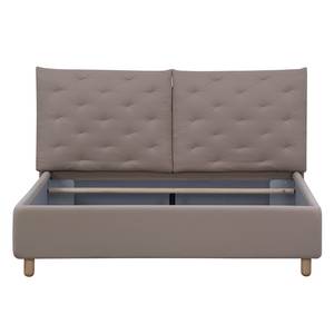 Polsterbett Versa II Stoff Valona: Beige - 180 x 200cm - 1 Bettkasten - Hellbraun